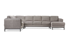 Westley 4pc Sectional Sofa :: Configuration: RAF - Chaise on the Right