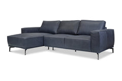 Harlow 2pc Leather Sectional Sofa :: Configuration: LAF - Chaise on the Left