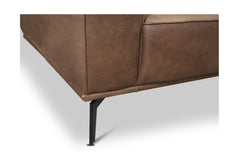 Harlow 2pc Leather Sectional Sofa :: Configuration: RAF - Chaise on the Right