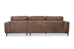 Harlow 2pc Leather Sectional Sofa :: Configuration: RAF - Chaise on the Right