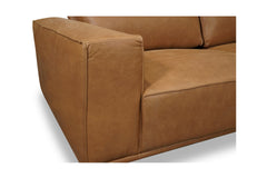 Harlow 2pc Leather Sectional Sofa :: Configuration: RAF - Chaise on the Right
