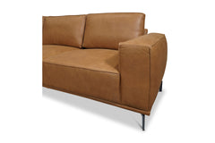 Harlow 2pc Leather Sectional Sofa :: Configuration: LAF - Chaise on the Left