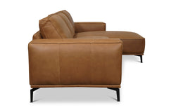 Harlow 2pc Leather Sectional Sofa :: Configuration: RAF - Chaise on the Right