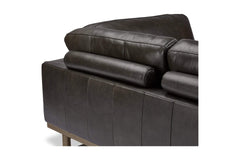 Hauser 2pc Leather Sectional Sofa
