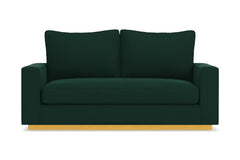 Harper Apartment Size Sleeper Sofa :: Leg Finish: Natural / Sleeper Option: Deluxe Innerspring Mattress