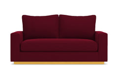 Harper Twin Size Sleeper Sofa :: Leg Finish: Natural / Sleeper Option: Deluxe Innerspring Mattress