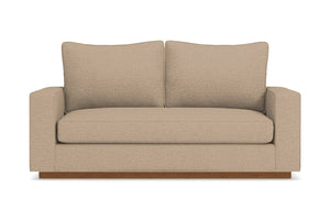 Harper Apartment Size Sleeper Sofa :: Leg Finish: Pecan / Sleeper Option: Memory Foam Mattress