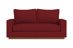 Harper Twin Size Sleeper Sofa :: Leg Finish: Pecan / Sleeper Option: Memory Foam Mattress