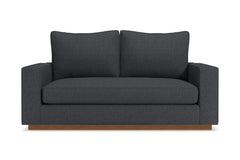 Harper Twin Size Sleeper Sofa :: Leg Finish: Pecan / Sleeper Option: Deluxe Innerspring Mattress