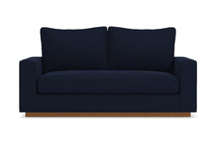 Harper Twin Size Sleeper Sofa :: Leg Finish: Pecan / Sleeper Option: Memory Foam Mattress