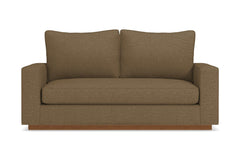 Harper Twin Size Sleeper Sofa :: Leg Finish: Pecan / Sleeper Option: Memory Foam Mattress