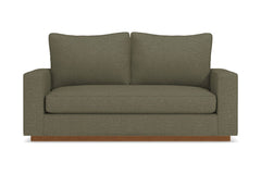 Harper Twin Size Sleeper Sofa :: Leg Finish: Pecan / Sleeper Option: Memory Foam Mattress