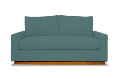 Harper Twin Size Sleeper Sofa :: Leg Finish: Pecan / Sleeper Option: Memory Foam Mattress