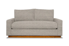 Harper Twin Size Sleeper Sofa :: Leg Finish: Pecan / Sleeper Option: Deluxe Innerspring Mattress