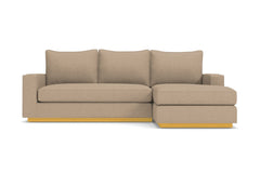 Harper Reversible Chaise Sleeper Sofa :: Leg Finish: Natural / Sleeper Option: Memory Foam Mattress