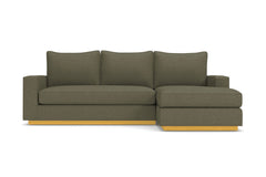Harper Reversible Chaise Sleeper Sofa :: Leg Finish: Natural / Sleeper Option: Memory Foam Mattress