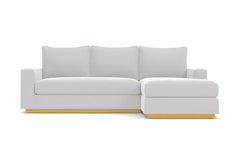 Harper Reversible Chaise Sleeper Sofa :: Leg Finish: Natural / Sleeper Option: Deluxe Innerspring Mattress