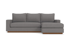 Harper Reversible Chaise Sleeper Sofa :: Leg Finish: Pecan / Sleeper Option: Memory Foam Mattress