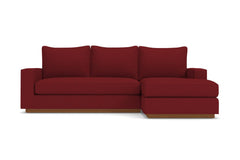 Harper Reversible Chaise Sleeper Sofa :: Leg Finish: Pecan / Sleeper Option: Memory Foam Mattress