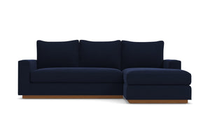 Harper Reversible Chaise Sofa in ECLIPSE VELVET