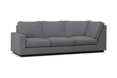 Harper Left Arm Corner Sofa :: Leg Finish: Espresso / Configuration: LAF - Chaise on the Left
