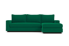 Harper Reversible Chaise Sleeper Sofa :: Leg Finish: Espresso / Sleeper Option: Deluxe Innerspring Mattress