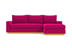 Harper Reversible Chaise Sleeper Sofa :: Leg Finish: Natural / Sleeper Option: Memory Foam Mattress