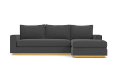 Harper Reversible Chaise Sleeper Sofa :: Leg Finish: Natural / Sleeper Option: Deluxe Innerspring Mattress