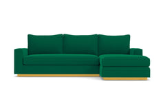 Harper Reversible Chaise Sleeper Sofa :: Leg Finish: Natural / Sleeper Option: Memory Foam Mattress