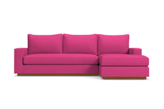 Harper Reversible Chaise Sleeper Sofa :: Leg Finish: Pecan / Sleeper Option: Memory Foam Mattress