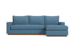 Harper Reversible Chaise Sleeper Sofa :: Leg Finish: Pecan / Sleeper Option: Memory Foam Mattress