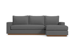 Harper Reversible Chaise Sleeper Sofa :: Leg Finish: Pecan / Sleeper Option: Memory Foam Mattress
