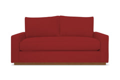Harper Twin Size Sleeper Sofa :: Leg Finish: Pecan / Sleeper Option: Memory Foam Mattress