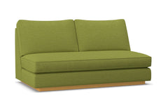 Harper Armless Apartment Size Sofa w/ Benchseat :: Leg Finish: Natural