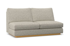 Harper Armless Apartment Size Sofa :: Leg Finish: Natural