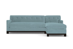 Harrison Ave 2pc Sleeper Sectional :: Leg Finish: Espresso / Configuration: RAF - Chaise on the Right / Sleeper Option: Deluxe Innerspring Mattress