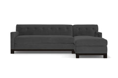 Harrison Ave 2pc Sleeper Sectional :: Leg Finish: Espresso / Configuration: RAF - Chaise on the Right / Sleeper Option: Memory Foam Mattress