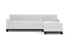 Harrison Ave 2pc Sleeper Sectional :: Leg Finish: Espresso / Configuration: RAF - Chaise on the Right / Sleeper Option: Memory Foam Mattress