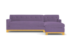 Harrison Ave 2pc Sleeper Sectional :: Leg Finish: Natural / Configuration: RAF - Chaise on the Right / Sleeper Option: Deluxe Innerspring Mattress