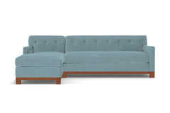 Harrison Ave 2pc Sectional Sofa :: Leg Finish: Pecan / Configuration: LAF - Chaise on the Left