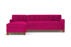 Harrison Ave 2pc Sectional Sofa :: Leg Finish: Pecan / Configuration: LAF - Chaise on the Left