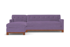 Harrison Ave 2pc Sectional Sofa :: Leg Finish: Pecan / Configuration: LAF - Chaise on the Left