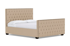Huntley Tufted Upholstered Bed :: Leg Finish: Espresso / Size: King