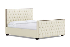Huntley Tufted Upholstered Bed :: Leg Finish: Espresso / Size: King