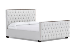 Huntley Tufted Upholstered Bed :: Leg Finish: Espresso / Size: King