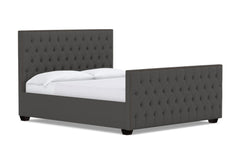 Huntley Tufted Upholstered Bed :: Leg Finish: Espresso / Size: Full Size