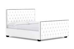 Huntley Tufted Upholstered Bed :: Leg Finish: Espresso / Size: Queen Size