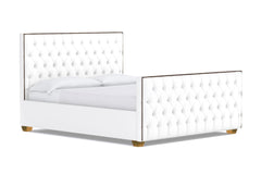Huntley Tufted Upholstered Bed :: Leg Finish: Natural / Size: King