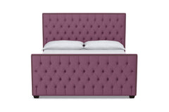 Huntley Tufted Upholstered Bed :: Leg Finish: Espresso / Size: California King