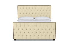 Huntley Tufted Upholstered Bed :: Leg Finish: Espresso / Size: King